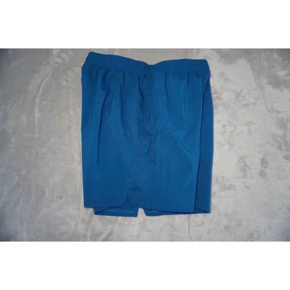 Gymshark Shorts Mens Large Blue/Orange Arrival 7" Inseam Workout Performance - Picture 5 of 13